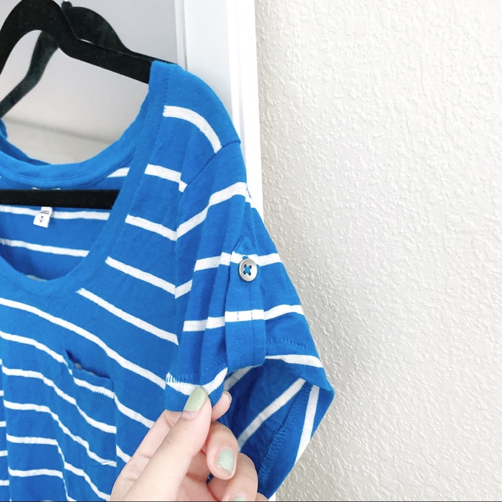 Express Basic Striped T-Shirt - image 2